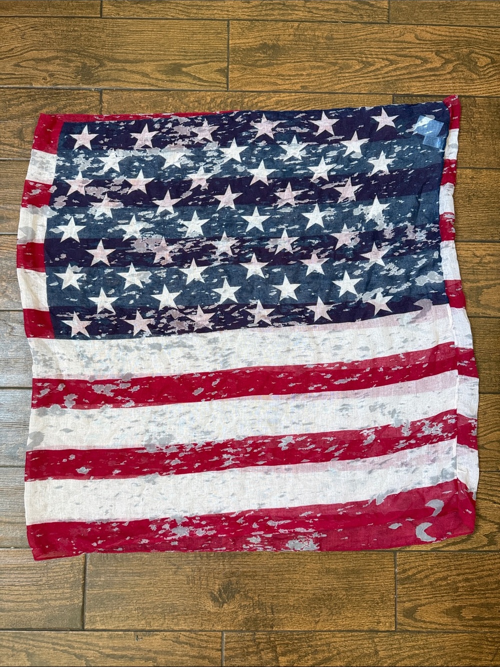 charlotte russe Vintage - Distressed Vibe American Flag Infinity Scarf - NWT